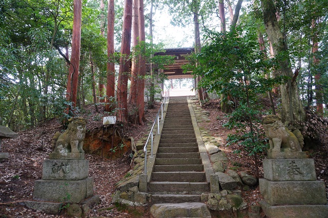 7見山の郷神社一番上の階段DSC05174