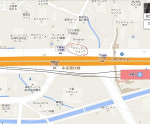 大阪府茨木市宇野辺のヤスオート地図