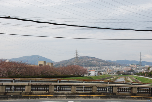 茨木川から山を見る