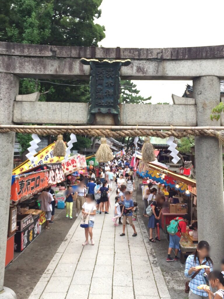 茨木神社お祭りの様子