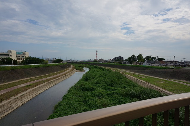 五十鈴橋からの安威川DSC08560