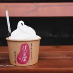 伏見屋さんの豆乳ソフトクリームIMG_0330