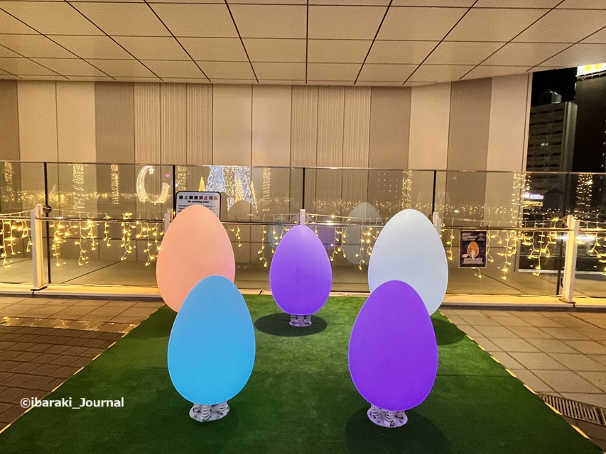 1129JR茨木スカイパレットのイルミのオブジェIMG_6973