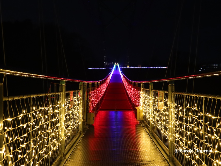 1224GODAブリッジイルミネーションゴールドから赤IMG_0572