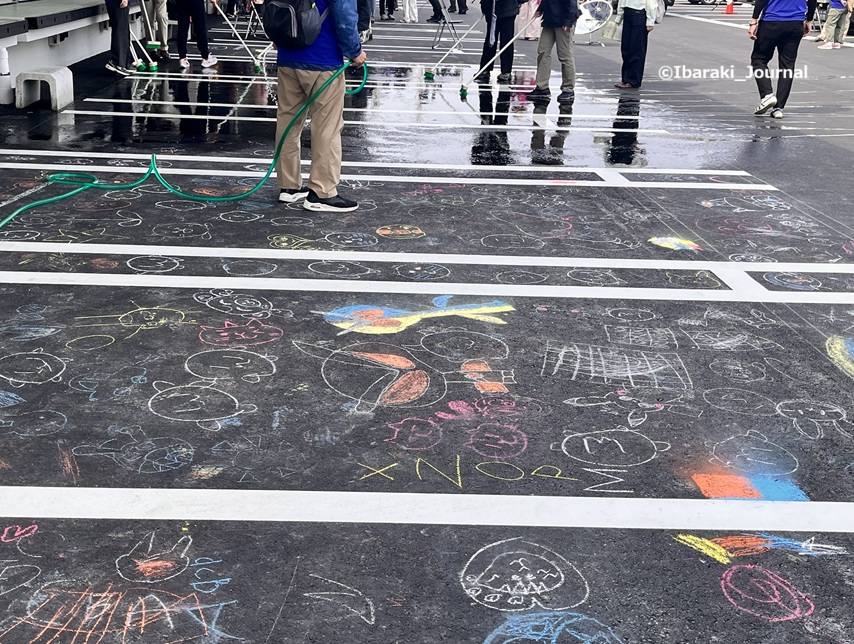 0328よどがわ市民生協チョークアートのそうじIMG_9617