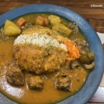 0717アカイサカナのあいがけカレースプーン添えてIMG_1975