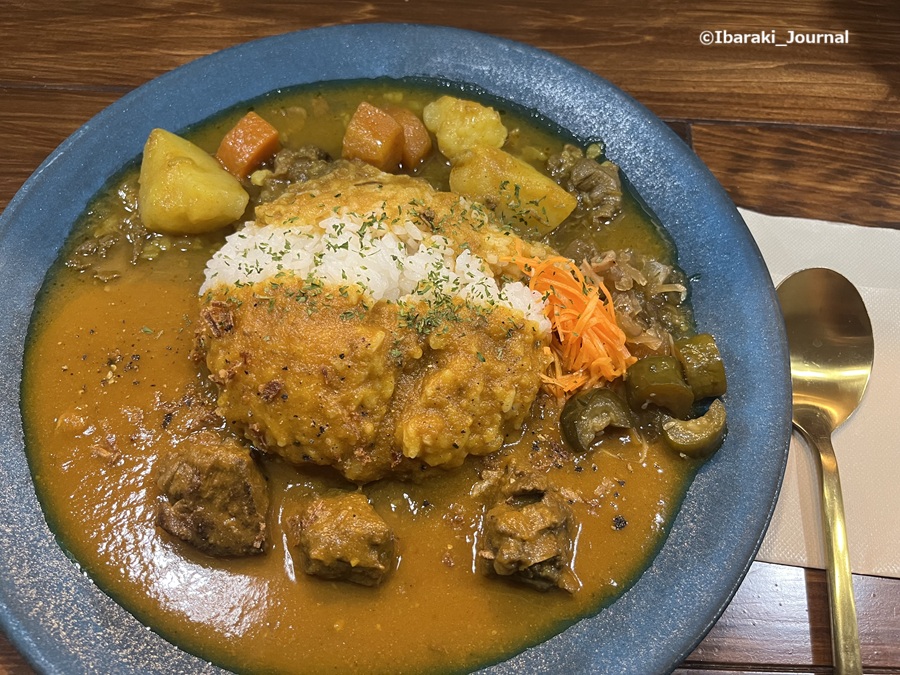 0717アカイサカナのあいがけカレースプーン添えてIMG_1975