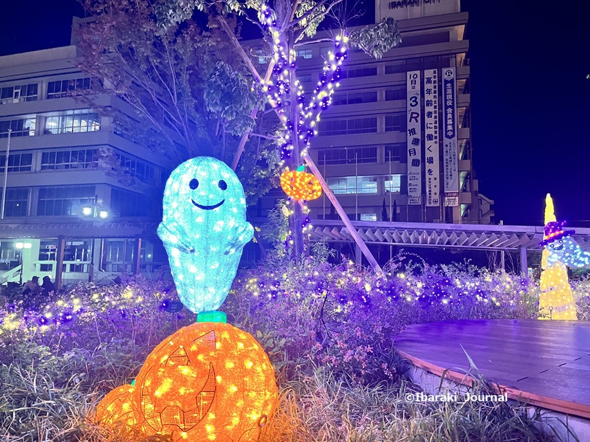 1007おにクルにハロウィンのイルミ４おばけIMG_3776