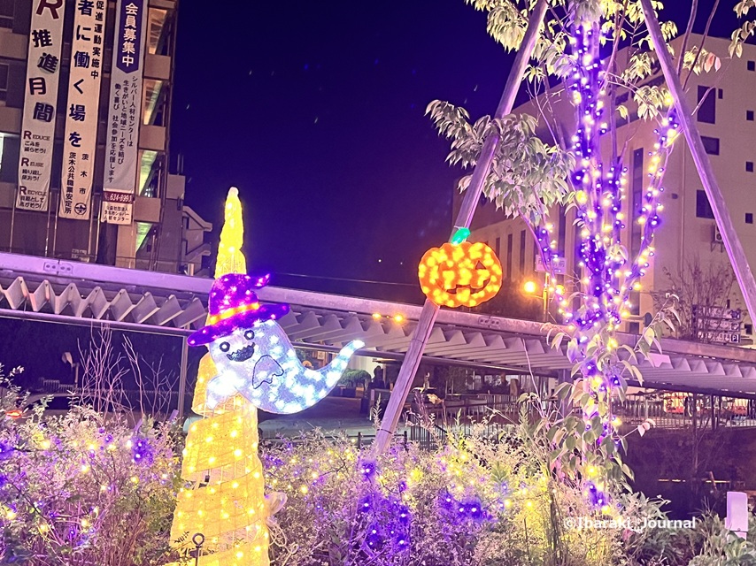 1007おにクルにハロウィンのイルミ５おばけIMG_3777